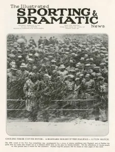 Football Prints: A Blizzard at Halifax Football Ground