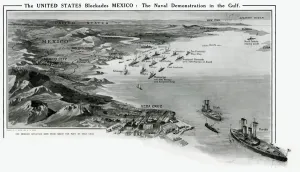 Marines Prints: US blockade of Mexico