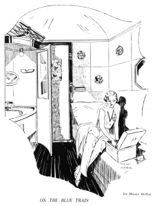 Traveller Prints: On the Blue Train by Helen McKie