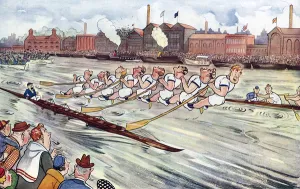 Rowers Prints: The Boat Race by Patrick Bellew