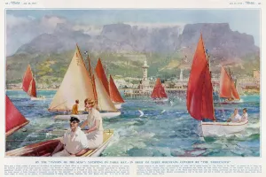 Yachting Prints: Boating off Cape Town, South Africa