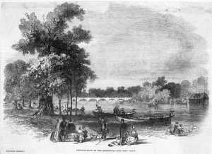 Boating Prints: Boating on Serpentine