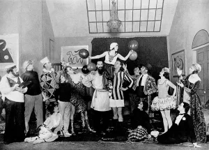 Chelsea Prints: The Bohemians of Chelsea, scene from Tantivy Towers