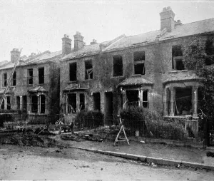 13th Prints: Bombed London house in 1915