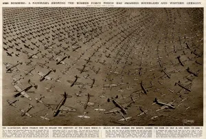 Thousand Prints: Bomber force panorama by G. H. Davis