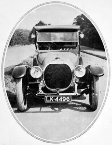 Countess Prints: A bonnet view of 30h. p. Sheffield-Simplex with Pytchley Li