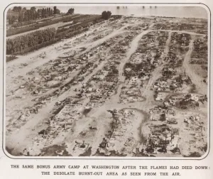 Riot Prints: The Bonus Army: the aftermath of the fire