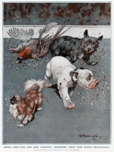 Bonzo Prints: Bonzo, Chee-Kee and Jock by George Studdy