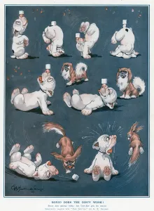 Bonzo Prints: Bonzo does the dirty work! by George Studdy