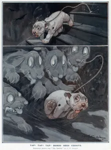 Bonzo Prints: Bonzo sees ghosts by George Studdy