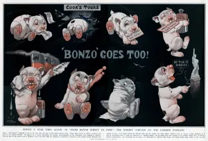 Bonzo Prints: Bonzo a star turn again... by George Studdy