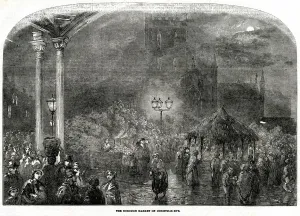 Southwark Prints: Borough Market, London, Christmas Eve 1853