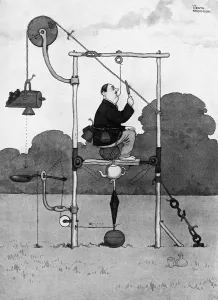 2012 Prints: Bound to Draw by William Heath Robinson