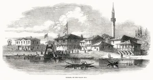 1853 Prints: Bourgas on the Black Sea 1853