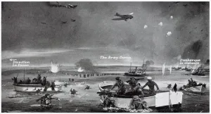 1940 Prints: Bray, near Dunkirk, during the evacuation, WW2