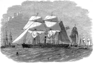 1858 Prints: Brazilian Gun-boat Squadron, 1858