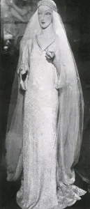 Brocade Prints: Bridal gown of the Duchess of Kent