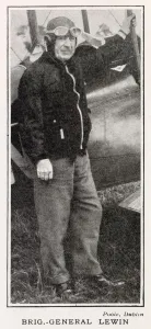 Pageant Prints: Brigadier-General Arthur Corrie Lewin, pictured at the first air pageant organised by