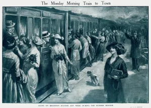 Departure Prints: Brighton Station, train to London