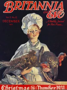 Smiles Prints: Britannia and Eve Christmas cover 1931