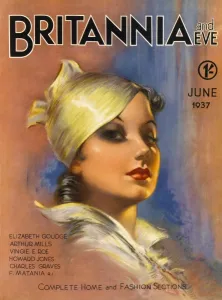 Lip Stick Prints: Britannia and Eve magazine, June 1937