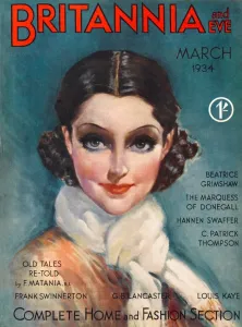 Brunette Prints: Britannia and Eve magazine, March 1934