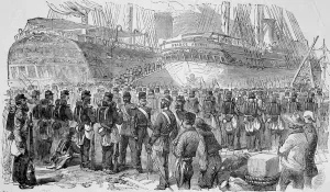 Return Prints: The British 34th Regiment leaving the Crimea, 1856