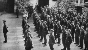 Religion Prints: British Army Sunday morning service in France, 1939