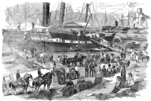 Landscape Prints: British Artillery leaving the Crimea, Balaklava, 1856