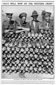 Gunners Prints: British artillery men with shells, WW1
