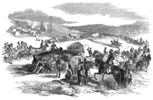 1854 Prints: A British Artillery Piece at Balaklava, Crimean War, 1854