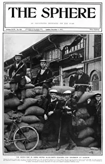 Jackets Prints: British blue jackets protecting British concession at Hankow