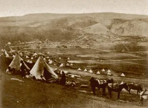 1854 Prints: The British Cavalry Camp at Balaklava, Crimean War, 1854
