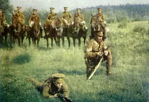 Prints of Photograph of several Dragoon guards of the Queens Bays during the First World War November Prints: British Cavalrymen