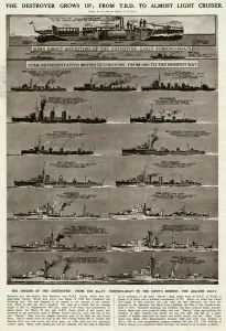 1949 Prints: British destroyers by G. H. Davis