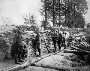 Firing Prints: A British firing-line trench