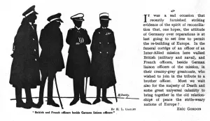 Silhouettes Prints: British & French officers with German liaison officers