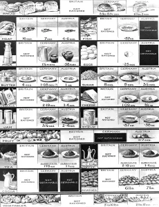Austria Prints: British, German and Austrian Rations, First World War, 1918