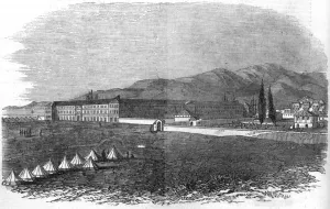 1855 Prints: The British Hospital at Smyrna