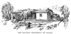 Abroad Prints: The British residency at Gilgit, 1892