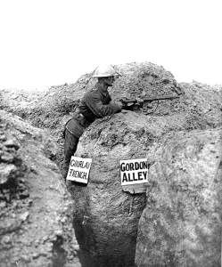 Standing Prints: A British sentry on the Western Front