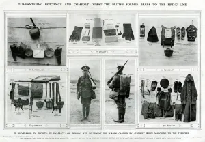 Carry Prints: British soldier bears to the firing line WWI