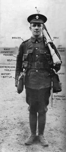Ordinary Prints: British soldier in uniform, 1915, WW1