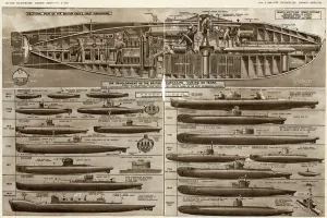 1950 Prints: British submarines during 50 years