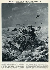 Mark Prints: British tank Mark VIB by G. H. Davis