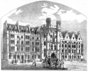 1854 Prints: The Broad Sanctuary, Westminster, London, 1854