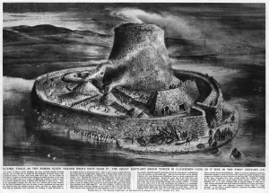 Iron Prints: Broch tower of Clickimin
