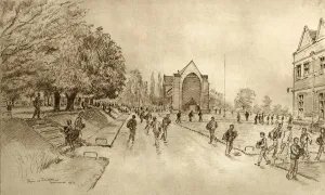 1953 Prints: Bromsgrove School, Worcestershire, changing classes