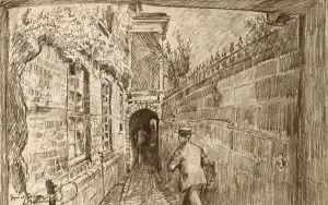 1953 Prints: Bromsgrove School, Worcestershire, tunnel