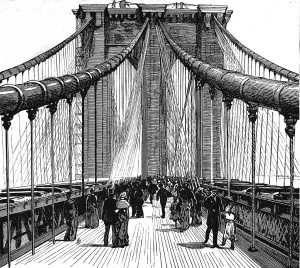 Newly Prints: The Brooklyn Bridge, New York, 1883